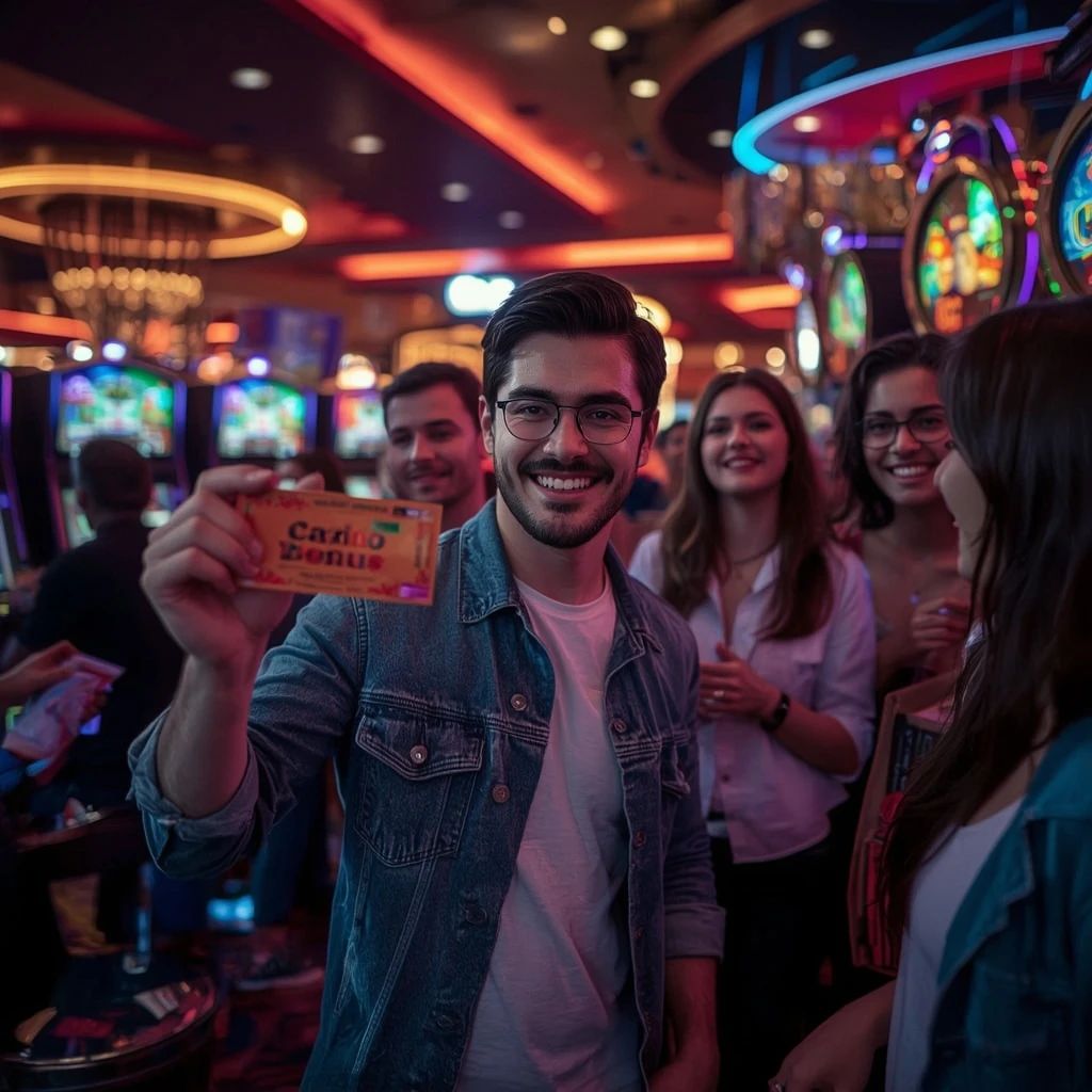 una persona con un bono de F1 Casino
